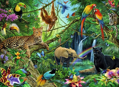 Ravensburger puzzel dieren jungle XXL legpuzzel 200 stukjes karton-2