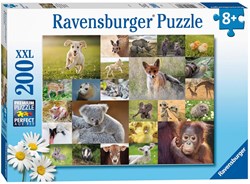 Ravensburger puzzel XXL dieren - Schattige babydieren - 200 stukjes