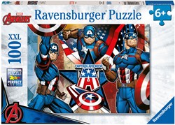 Ravensburger puzzel Captain America - Legpuzzel - 100 XXL stukjes