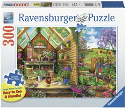 Ravensburger puzzel legpuzzel 300 stukjes extra groot Blik in het tuinhuis