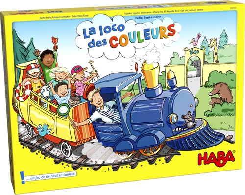 Haba treinspel Tsjoeke tsjoeke kleurrijke puzzelspel voor kinderen 3+