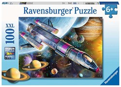 Ravensburger Kinderpuzzel 100 XXL Missie in de ruimte puzzel