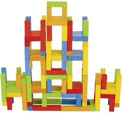 Goki balansspel houten stoelen - stapelspel voor kinderen