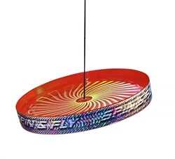 Eureka jongleerfrisbee speelgoed Spin & Fly - rood - behendigheidsspel