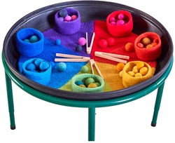 Cosy Regenboog Speelmat Vilt voor Diepe Vlek Bak en Sensorisch Spel