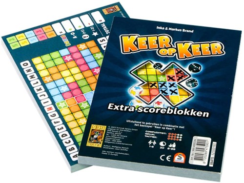 999 Games scoreblokken Keer op Keer dobbelspel twee stuks Level 1
