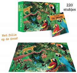 Rebo Amazon puzzelboek - Giga-puzzel en leerboek over de Amazone