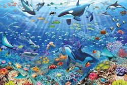 Ravensburger puzzel kleurrijke onderwaterwereld - 3000 stukjes dieren
