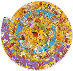 Djeco observatiepuzzel geschiedenis met boekje - 350 stukjes FSC