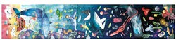 Hape puzzel oceaanleven 1,5 meter glow in the dark karton