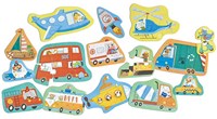 Hape puzzel Wheels & Wonders - educatief speelgoed voertuigen-2