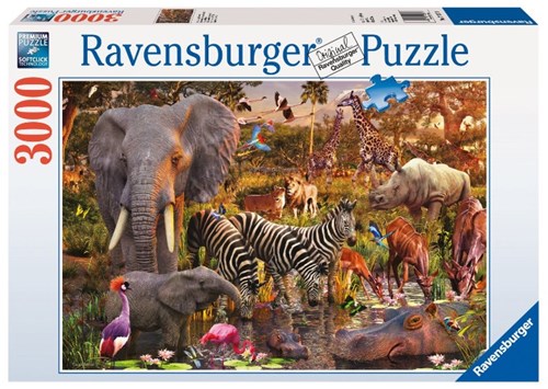 Ravensburger puzzel Afrikaanse dierenwereld - Legpuzzel - 3000 stukjes dieren-2