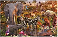 Ravensburger puzzel Afrikaanse dierenwereld - Legpuzzel - 3000 stukjes dieren