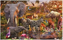 Ravensburger puzzel Afrikaanse dierenwereld - Legpuzzel - 3000 stukjes dieren