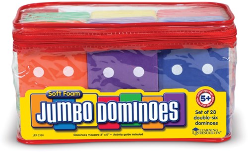 Learning Resources educatief speelgoed Jumbo zachte foam domino stenen-2