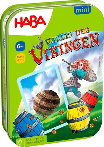 Haba Mini spel Vallei der Vikingen coöperatief kinderspel in tin