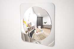 TickiT acryl wandspiegel paneel met koepel - educatief speelgoed 49cm