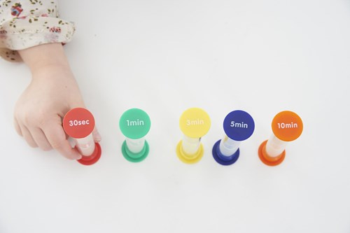 TickiT zandloper speelgoed set - kleurrijke timers voor kinderen